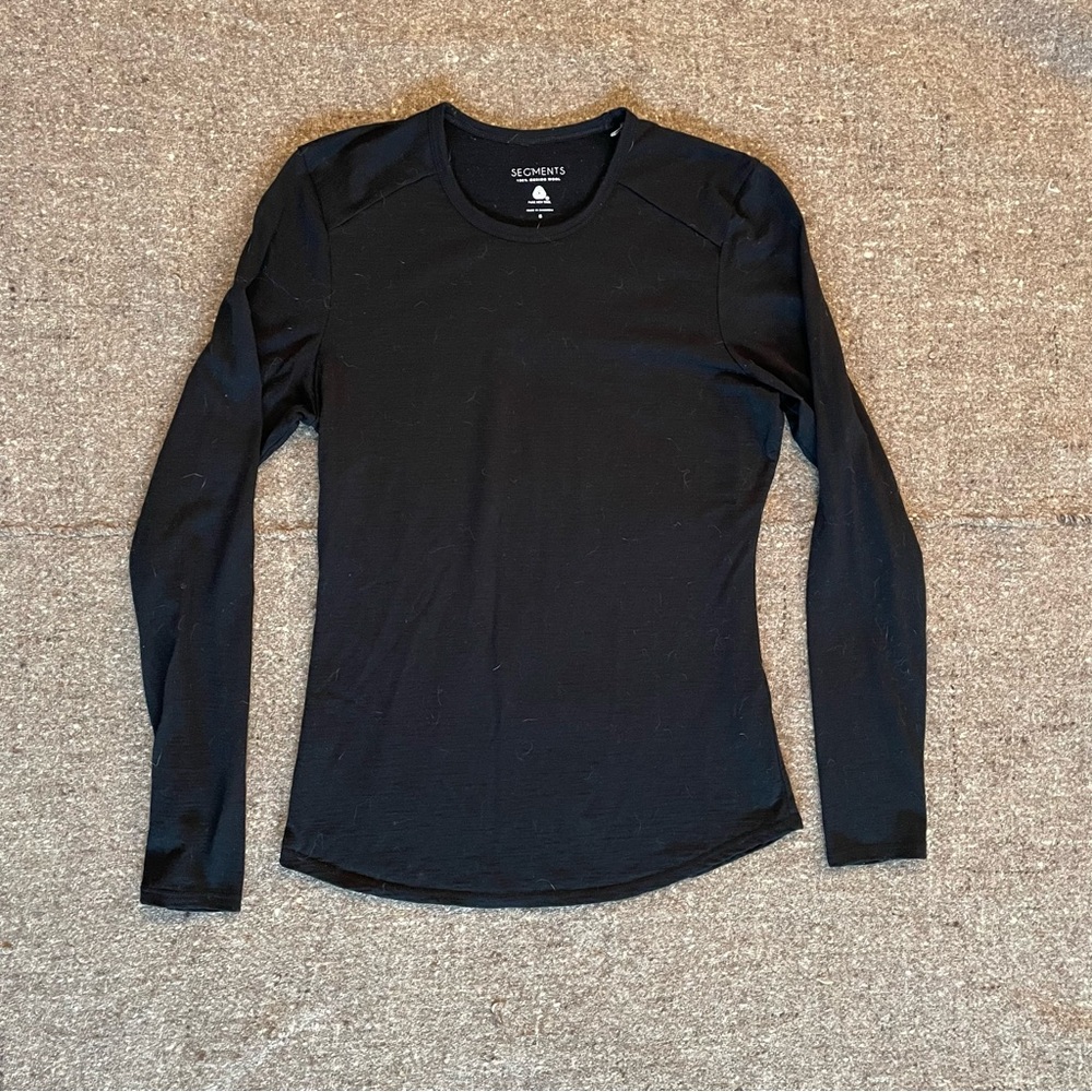 Segments 100% merino LS tee